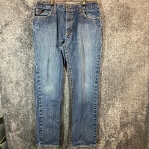 Ariat FR M4 Boot Jeans Mens 36x36 Blue Denim Workwear Flame Resistant Lowrise